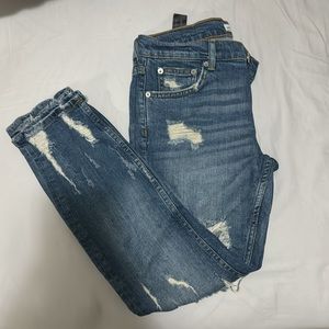 Zara Woman Jeans, ripped, distressed, size EUR 36 US 4 Mex 26